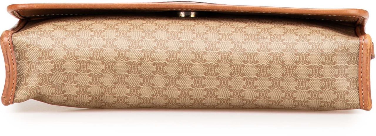 Celine Macadam Coated Canvas Crossbody Bruin