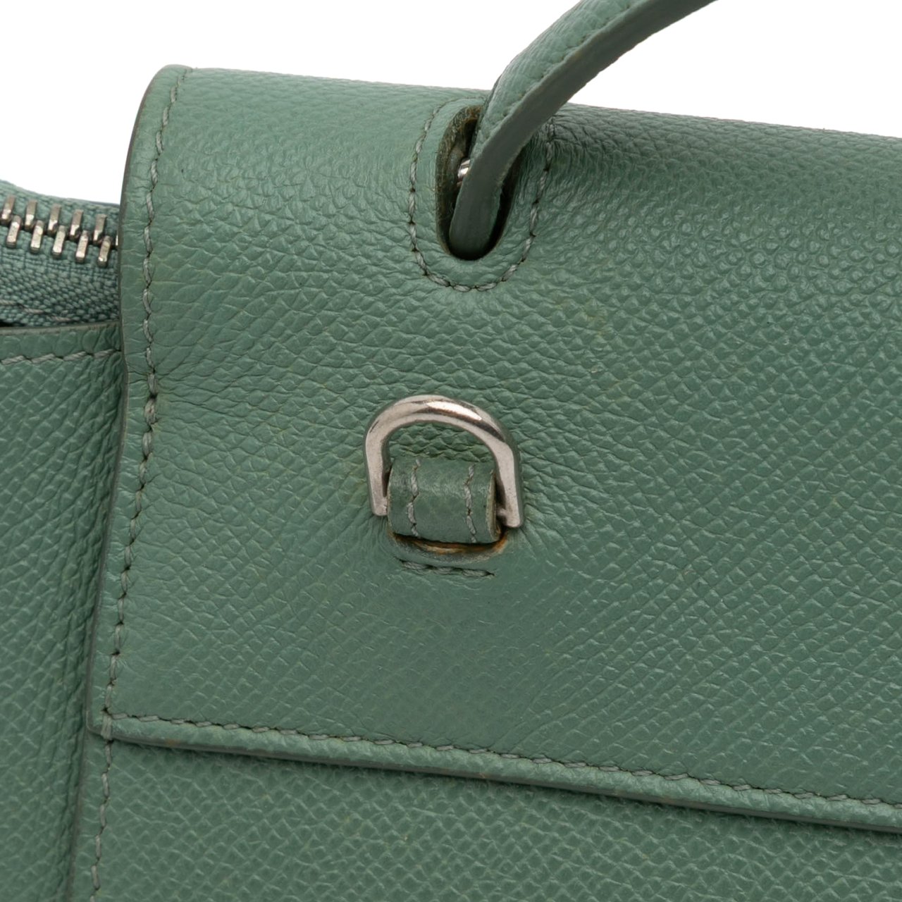 Celine Nano Grained Calfskin Belt Bag Groen