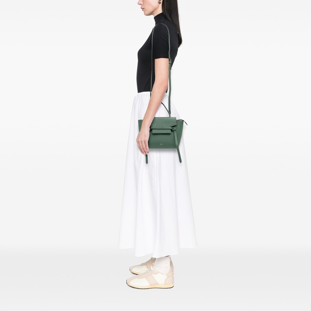 Celine Nano Grained Calfskin Belt Bag Groen