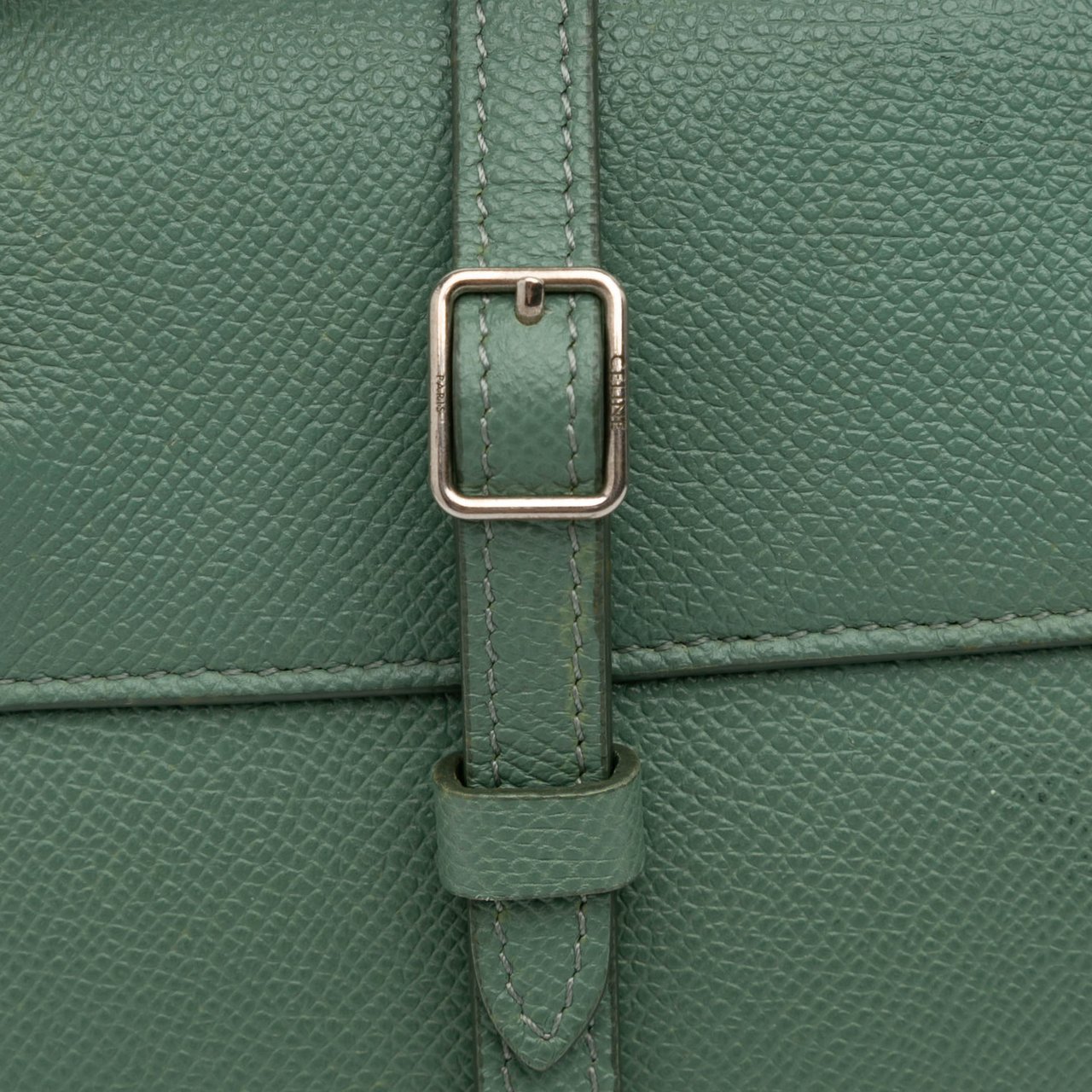 Celine Nano Grained Calfskin Belt Bag Groen