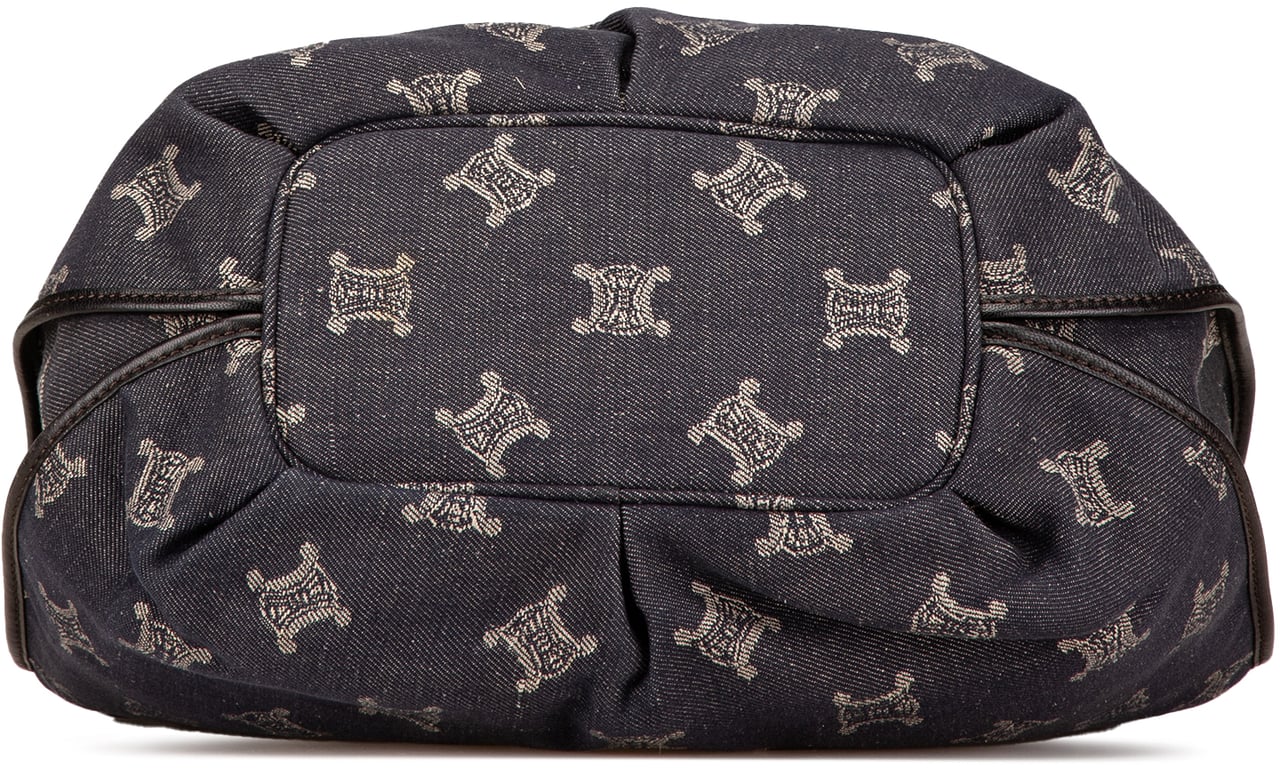 Celine Denim Macadam Bittersweet Hobo Bag Bruin