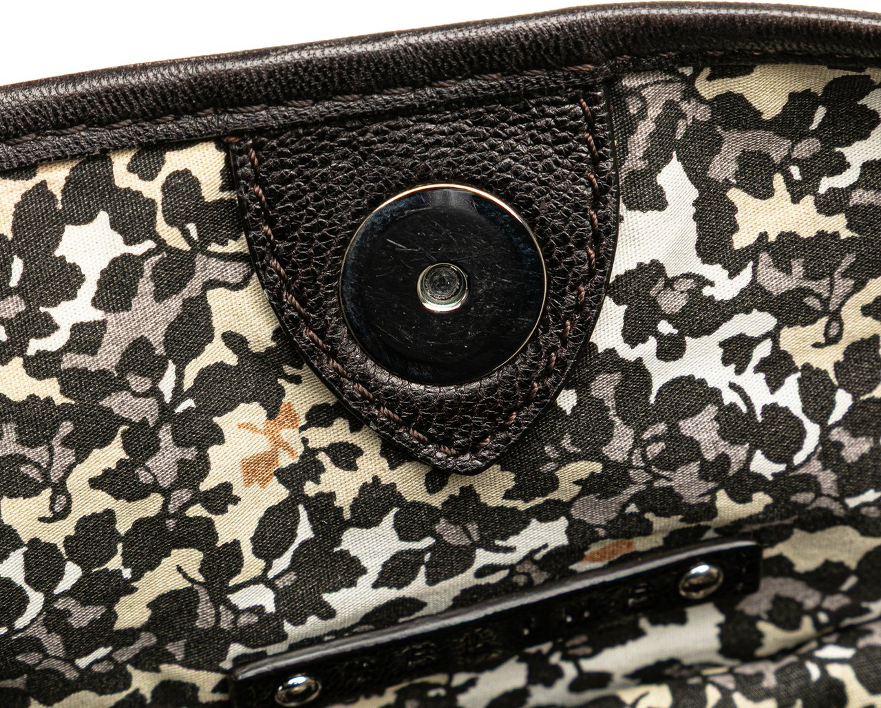 Celine Denim Macadam Bittersweet Hobo Bag Bruin