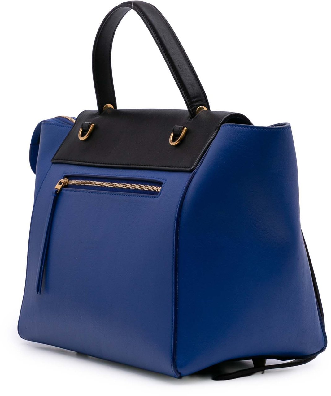 Celine Mini Bicolor Grained Calfskin Belt Bag Blauw