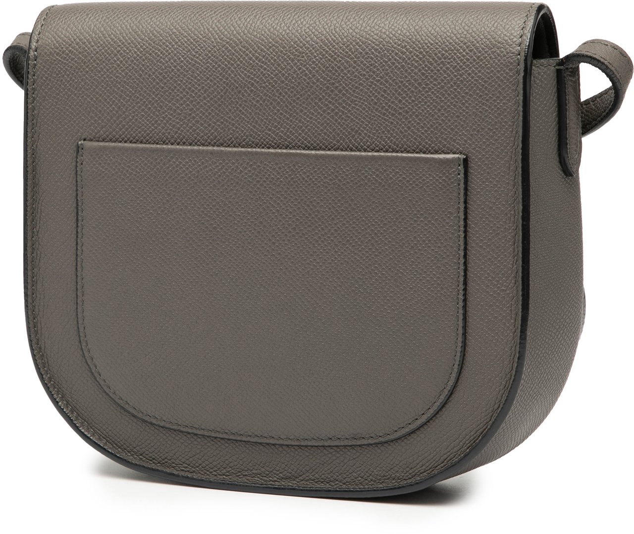 Celine Small Grained Calfskin Trotteur Crossbody Grijs