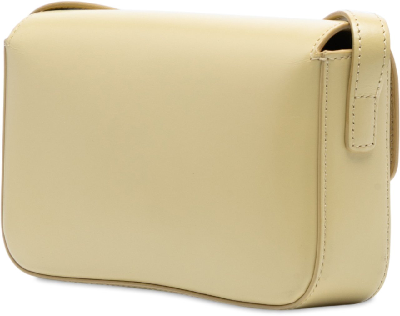 Celine Shiny Calfskin Claude Shoulder Bag Geel