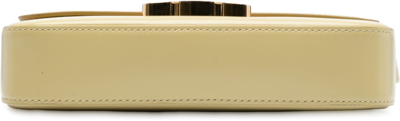 Celine Shiny Calfskin Claude Shoulder Bag Geel