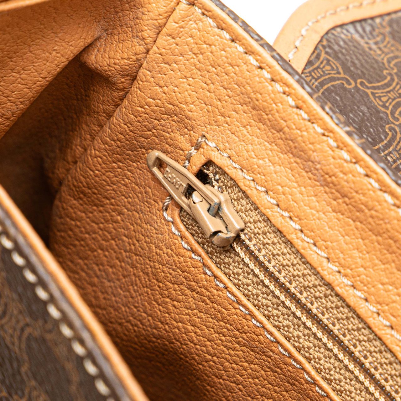 Celine Macadam Coated Canvas Crossbody Bruin