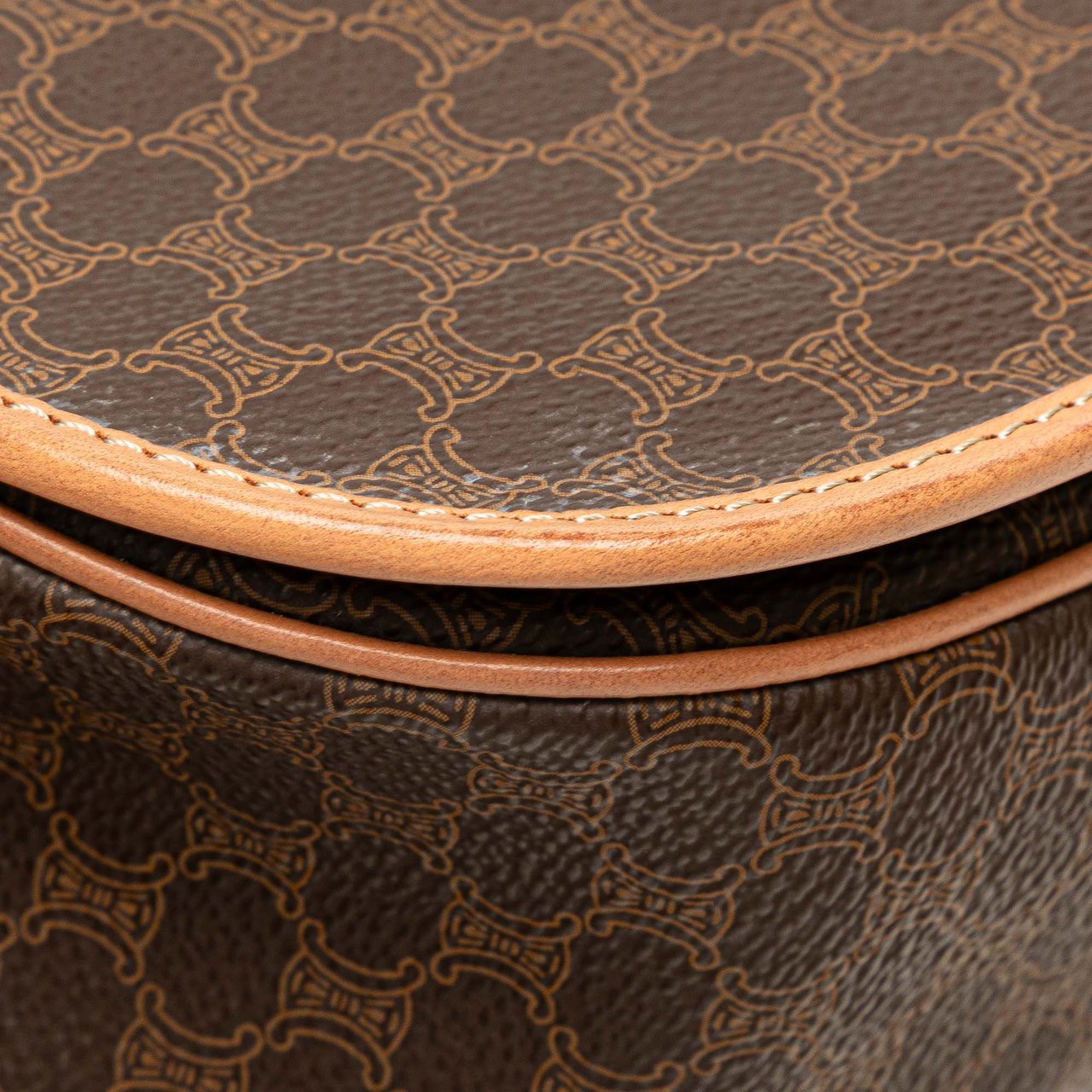Celine Macadam Coated Canvas Crossbody Bruin