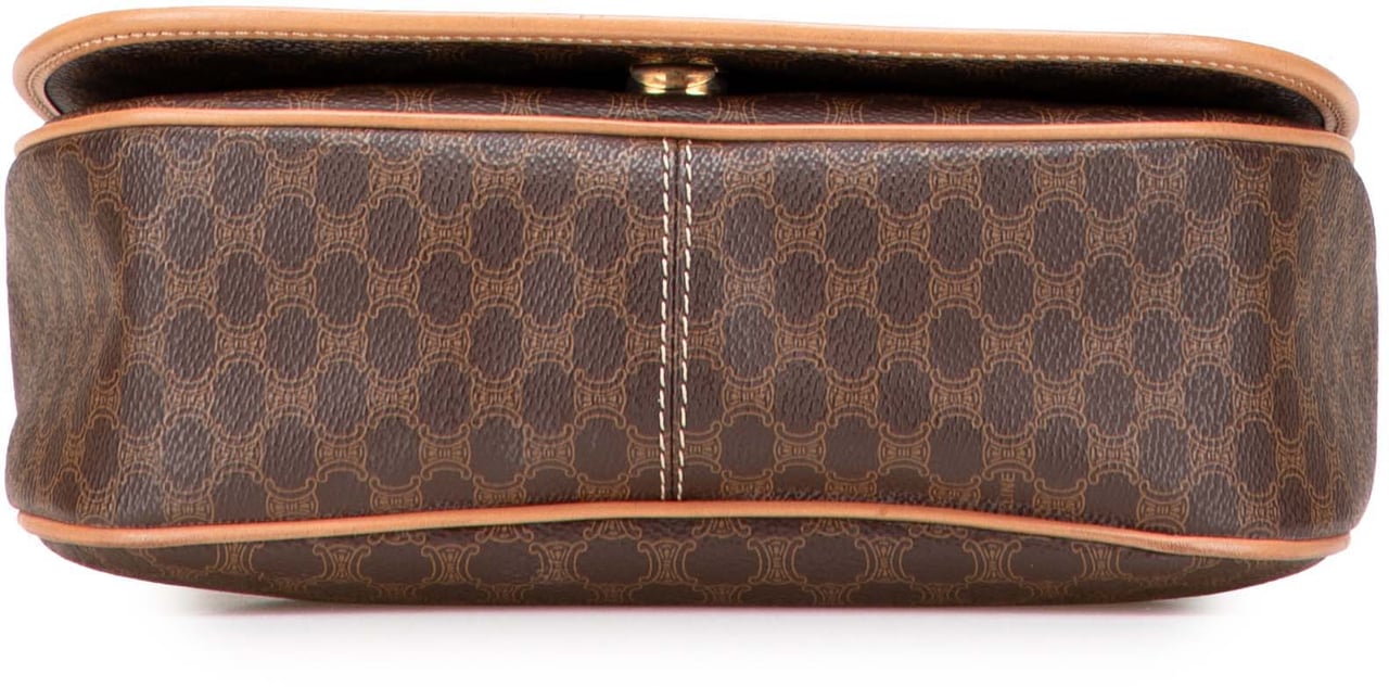 Celine Macadam Coated Canvas Crossbody Bruin