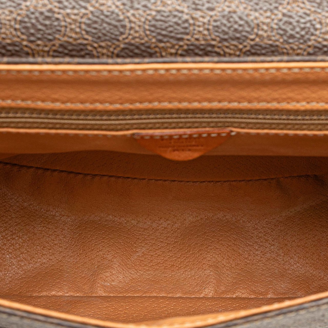 Celine Macadam Coated Canvas Crossbody Bruin