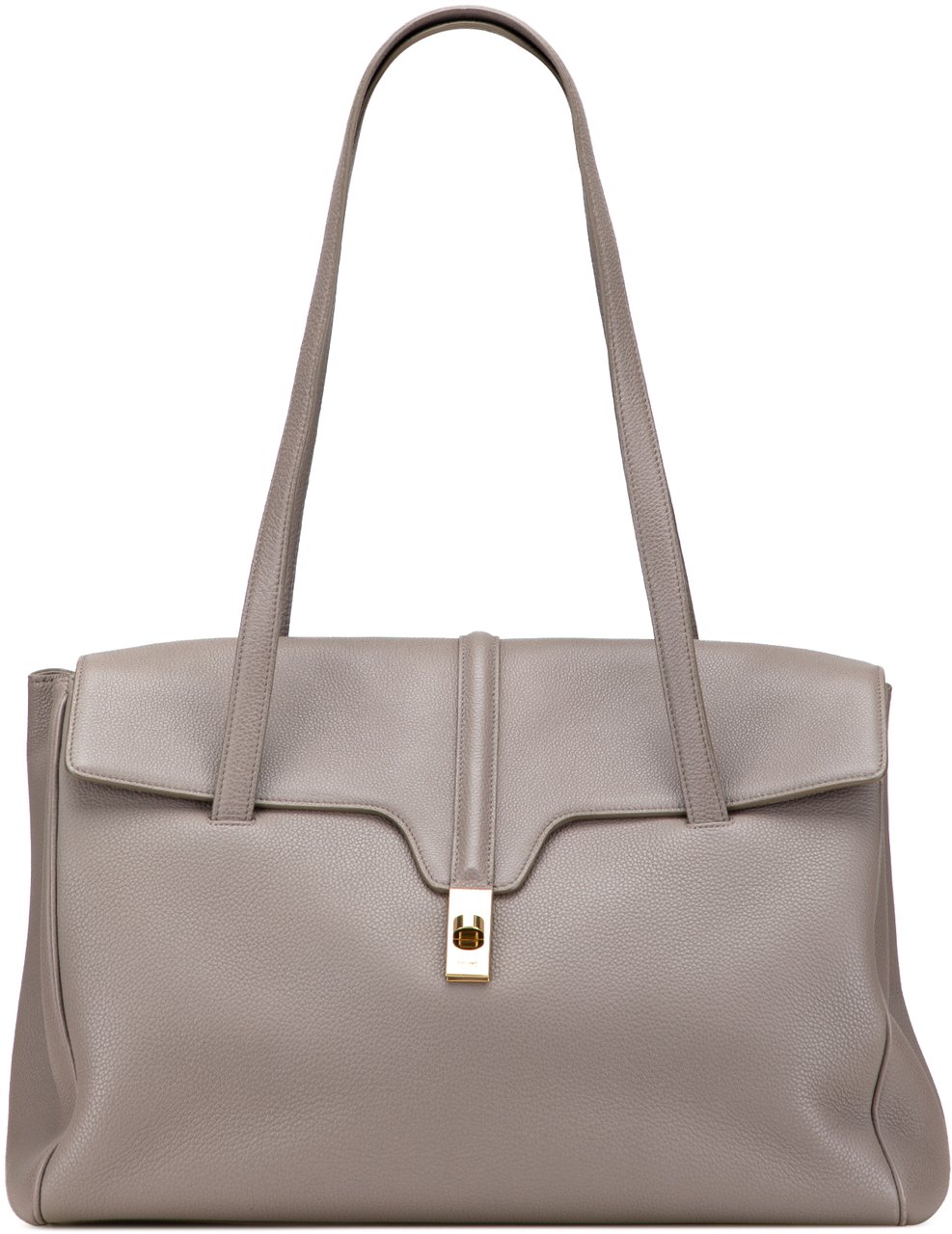 Celine Medium Leather Soft 16 Shoulder Bag Grijs
