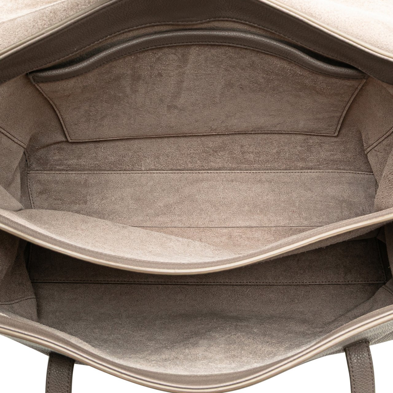 Celine Medium Leather Soft 16 Shoulder Bag Grijs