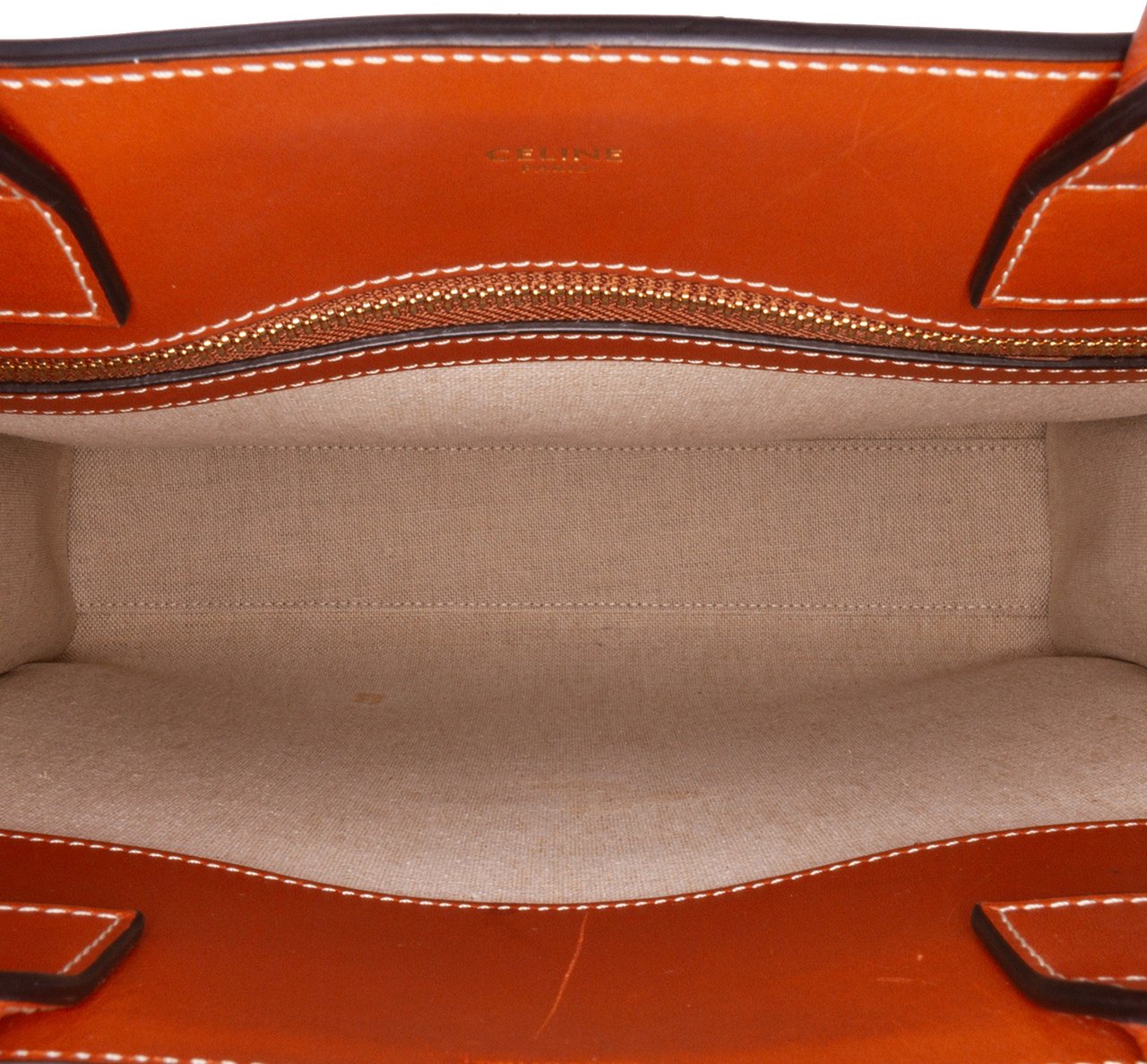 Celine Small Triomphe Canvas Maillon Vertical Cabas Satchel Blauw