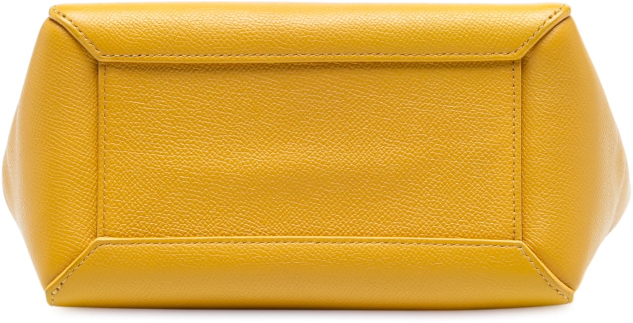 Celine Nano Grained Calfskin Belt Bag Geel