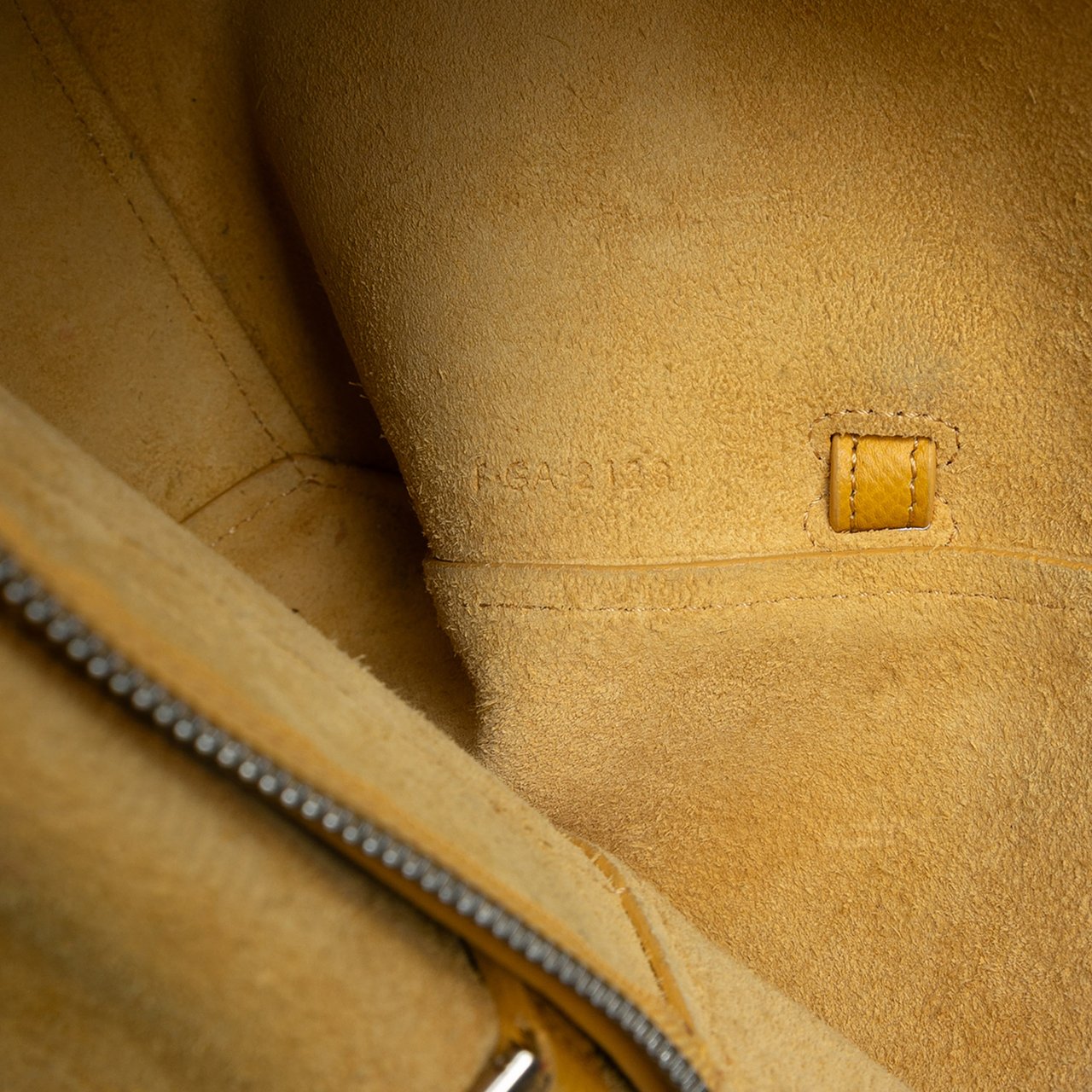 Celine Nano Grained Calfskin Belt Bag Geel