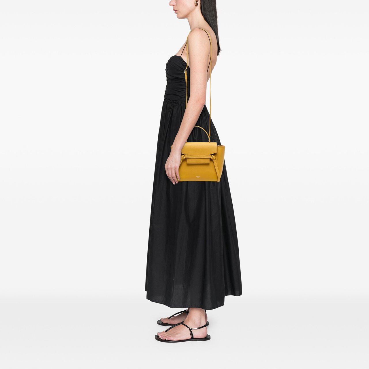 Celine Nano Grained Calfskin Belt Bag Geel