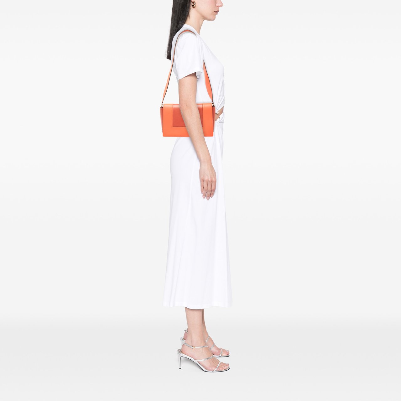 Celine Leather Frame Shoulder Bag Oranje