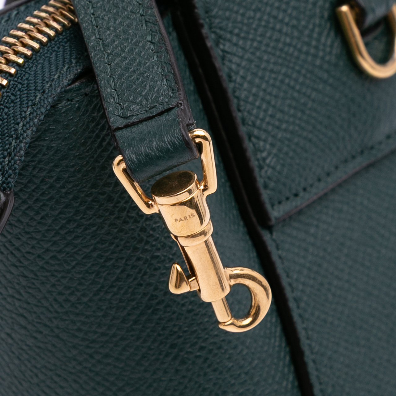 Celine Nano Grained Calfskin Belt Bag Groen