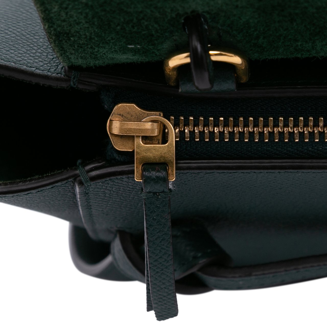 Celine Nano Grained Calfskin Belt Bag Groen