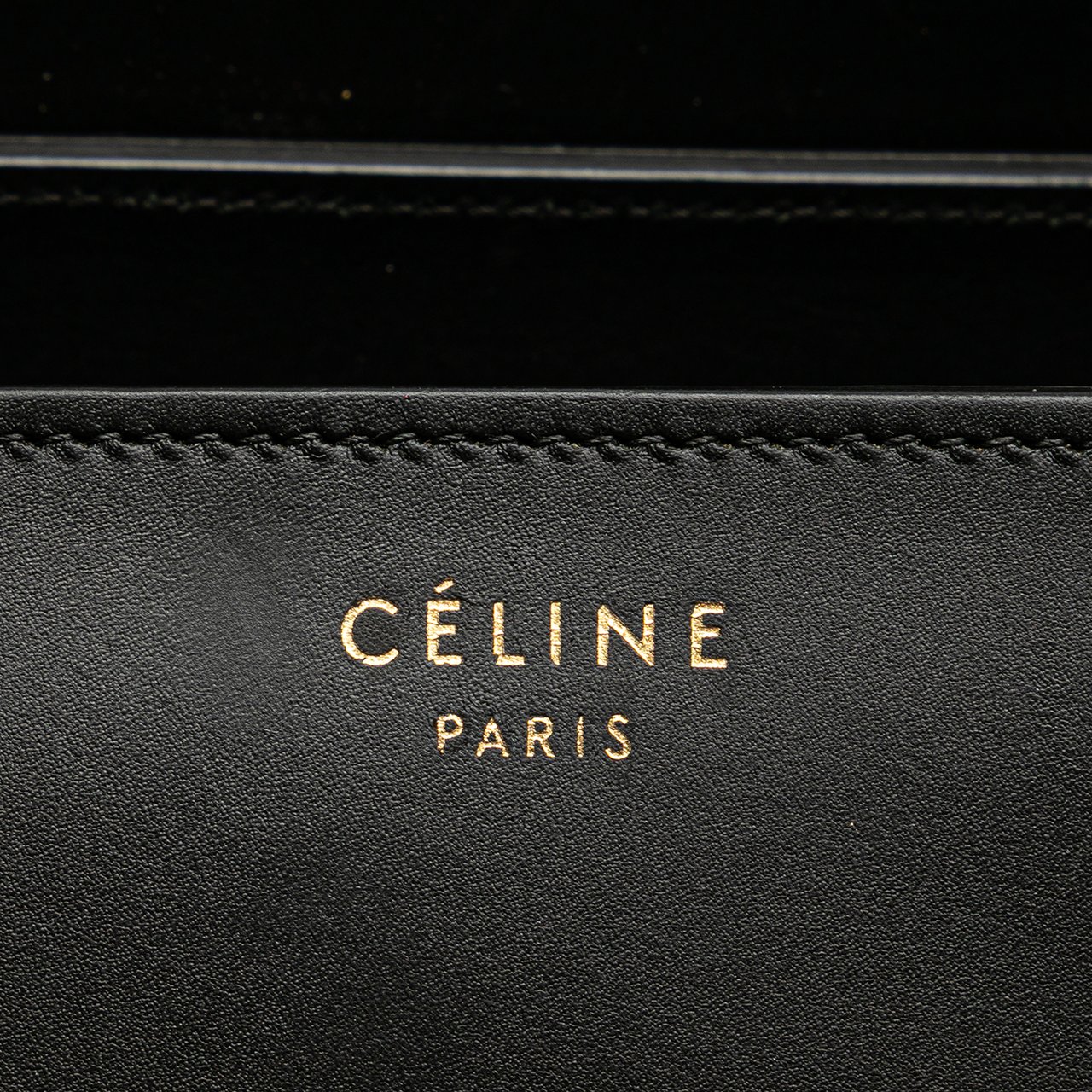 Celine Mini Canvas Tricolor Luggage Tote Bruin