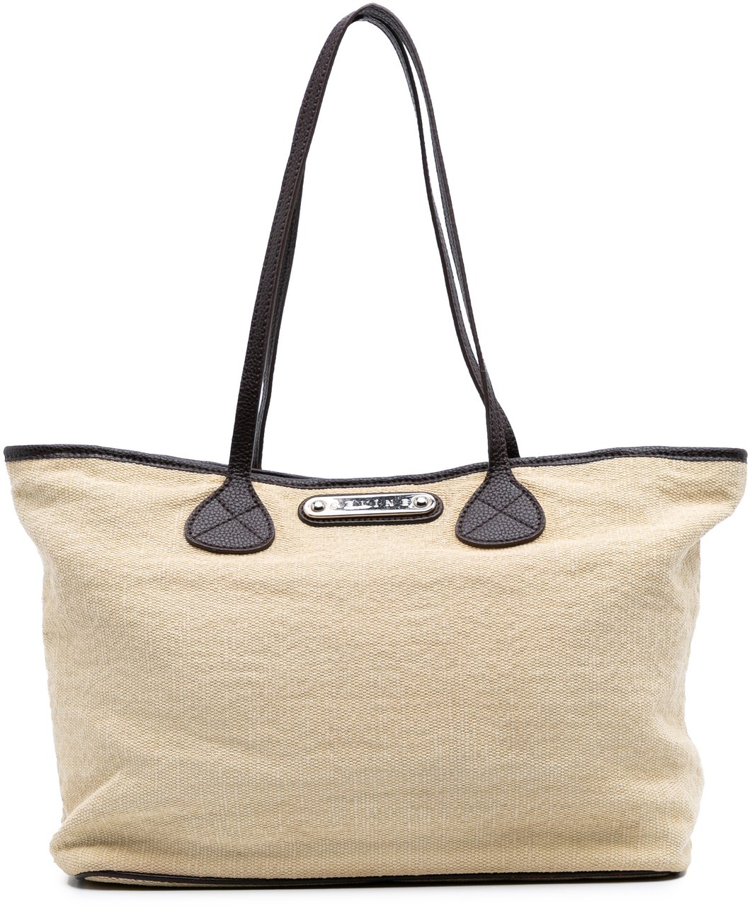 Celine Raffia Tote Bruin
