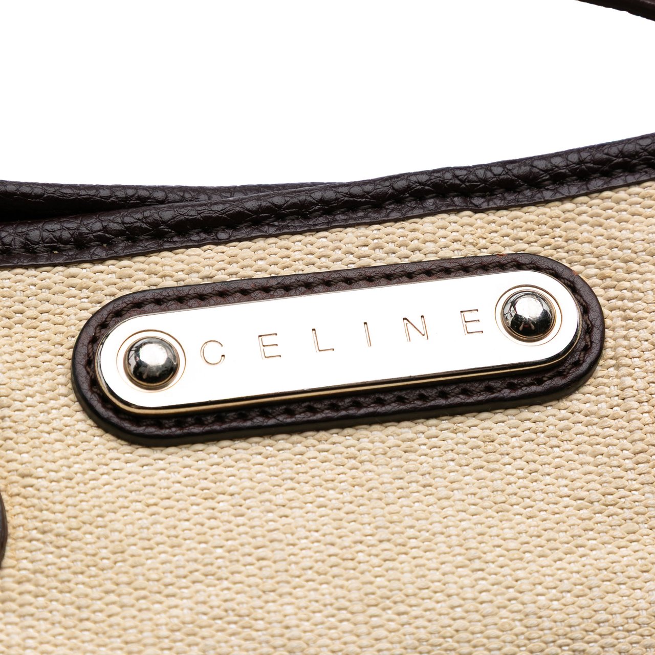 Celine Raffia Tote Bruin