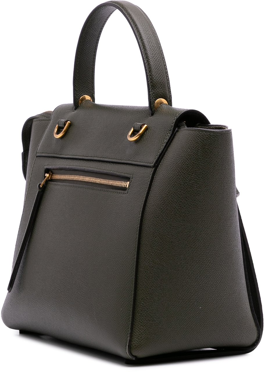 Celine Micro Grained Calfskin Belt Bag Groen