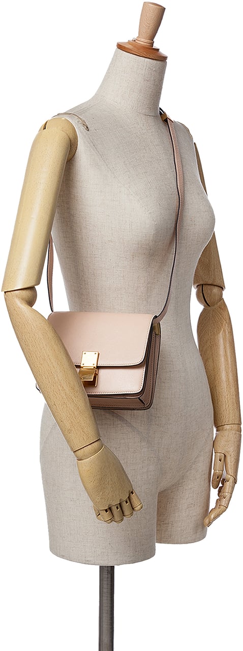 Celine Small Liege Calfskin Classic Box Roze