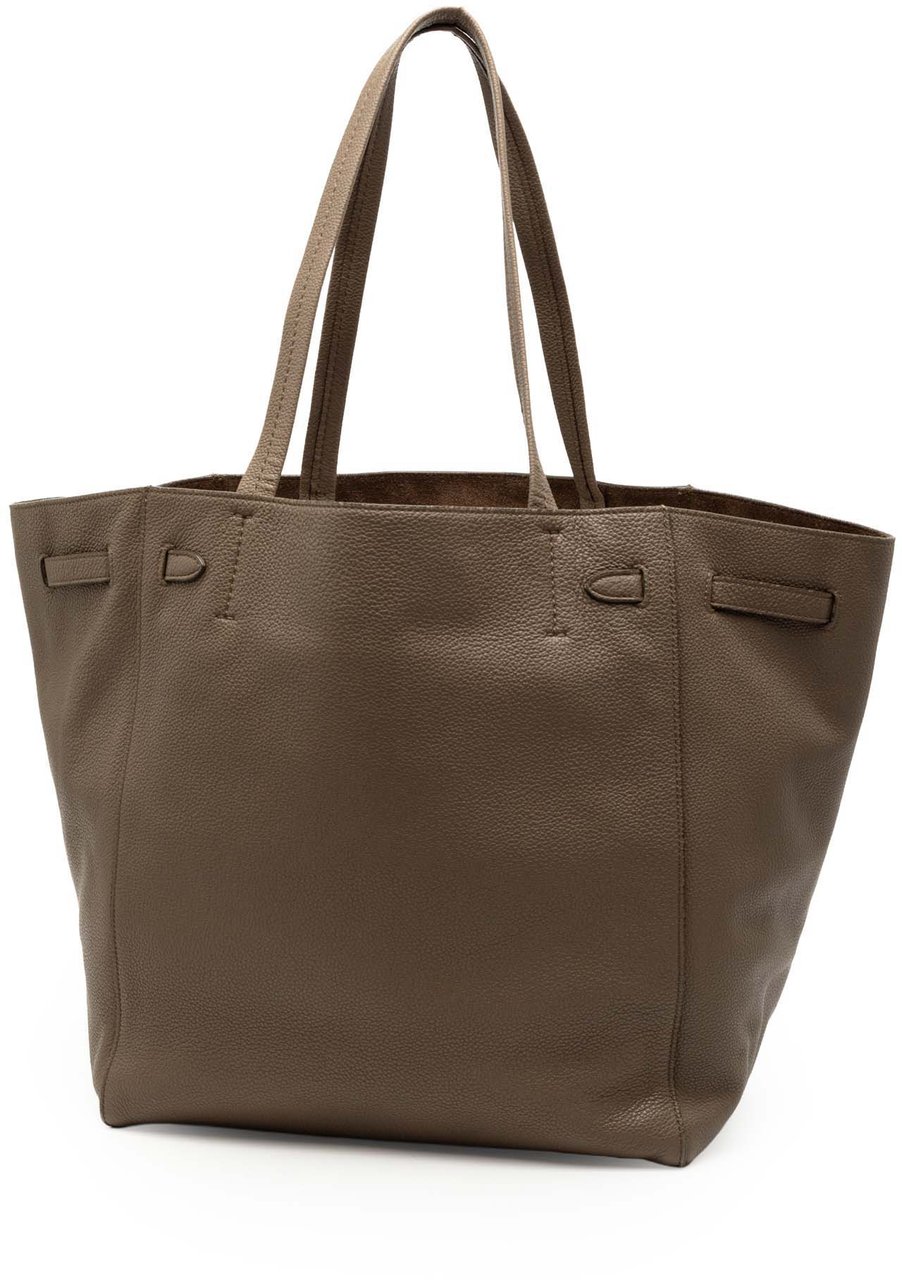 Celine Small Leather Phantom Cabas Tote Bruin