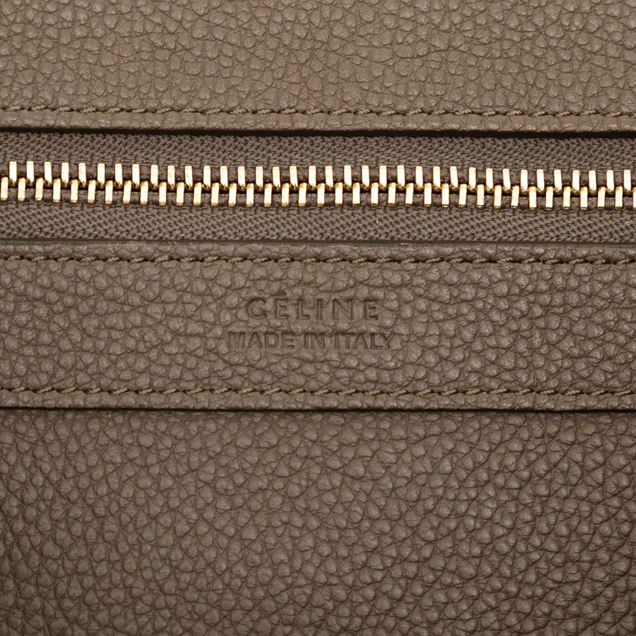 Celine Small Leather Phantom Cabas Tote Bruin