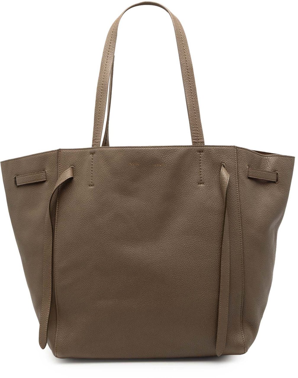 Celine Small Leather Phantom Cabas Tote Bruin
