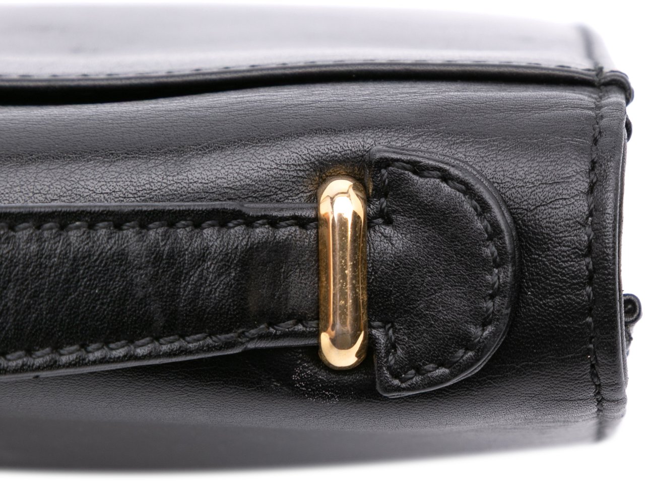 Celine Leather Satchel Zwart