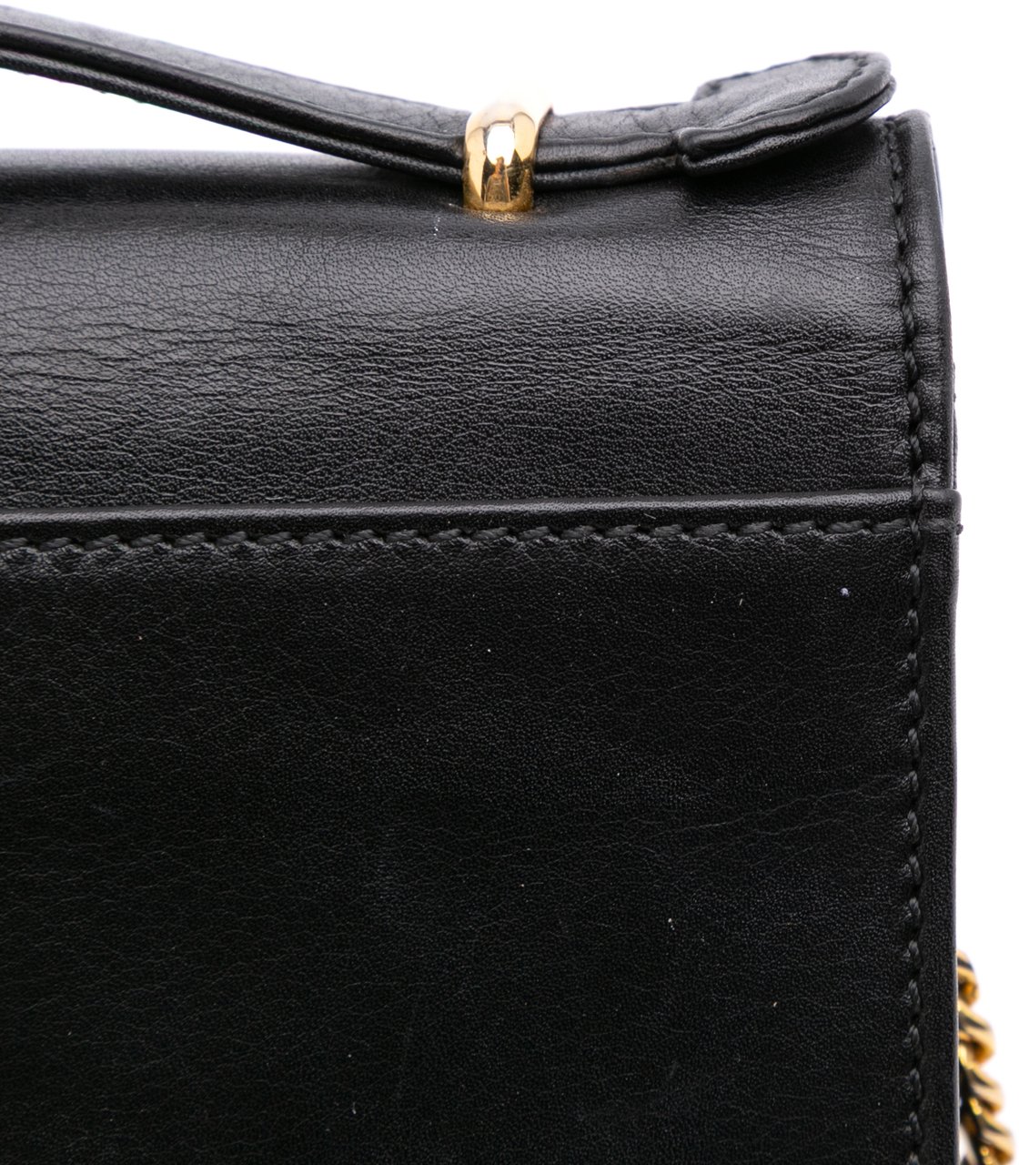 Celine Leather Satchel Zwart