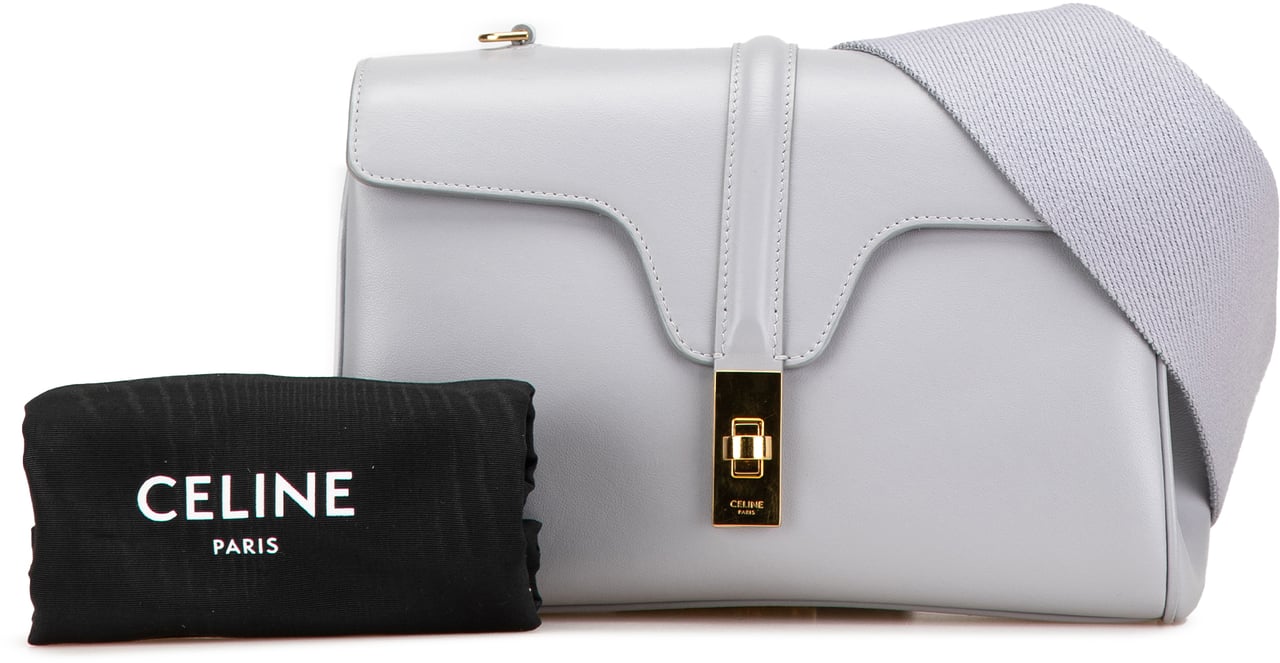 Celine Teen Smooth Calfskin Soft 16 Crossbody Grijs