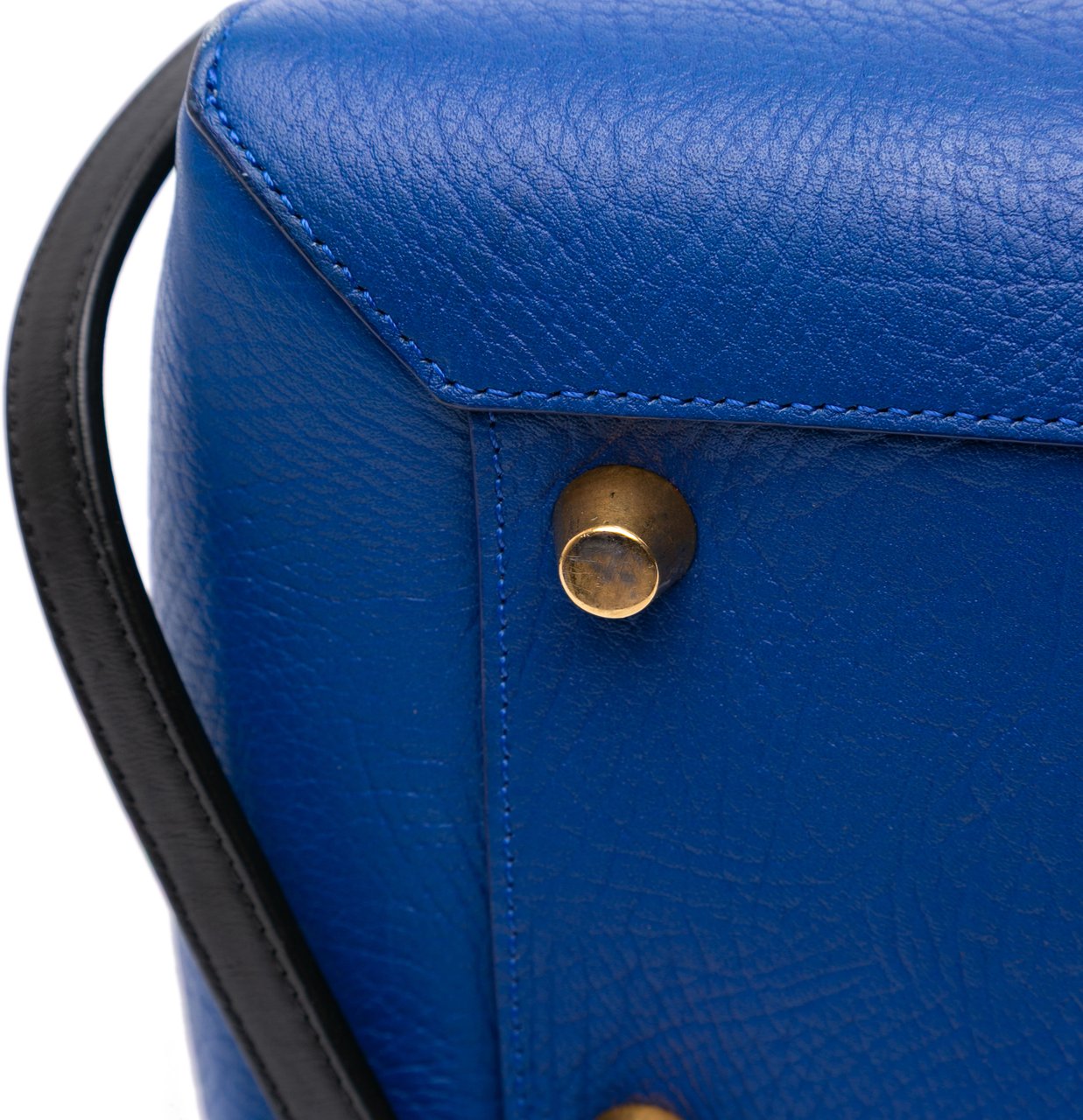 Celine Mini Tricolor Grained Calfskin Belt Bag Blauw