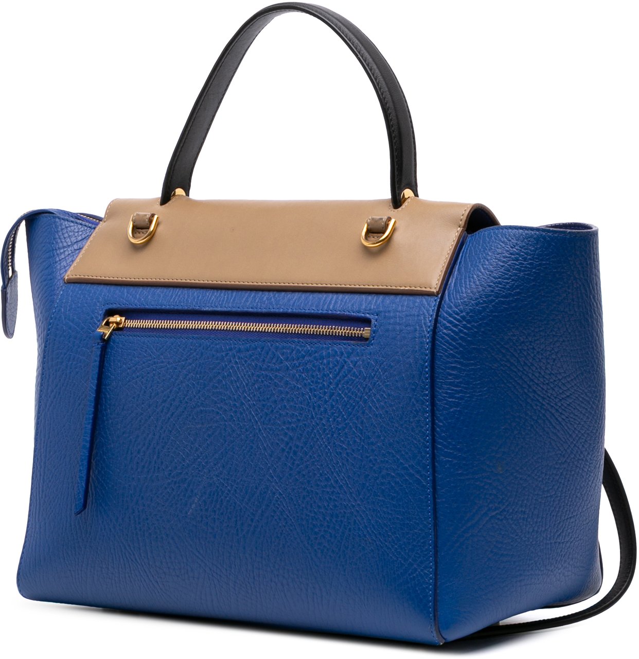 Celine Mini Tricolor Grained Calfskin Belt Bag Blauw