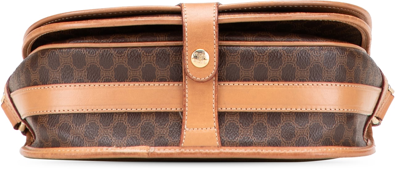 Celine Macadam Coated Canvas Crossbody Bruin
