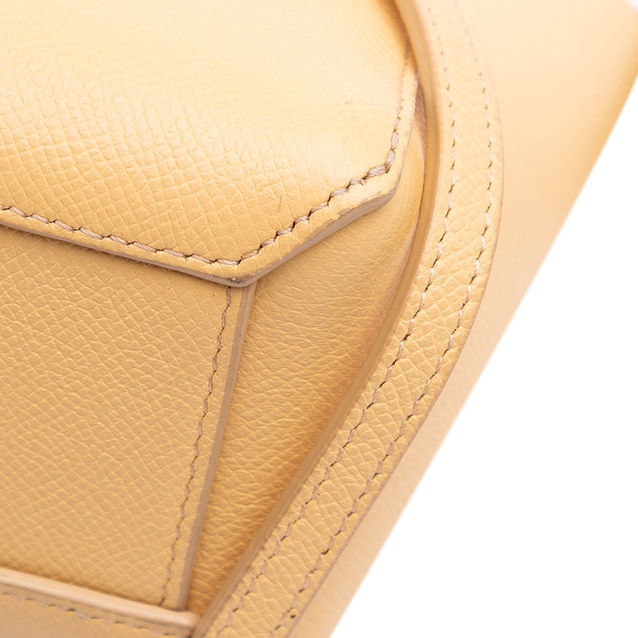Celine Pico Grained Calfskin Belt Bag Geel