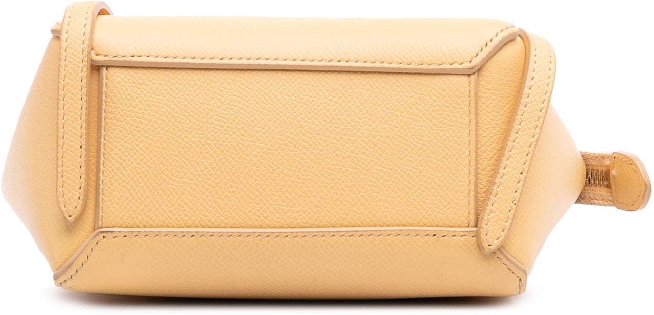 Celine Pico Grained Calfskin Belt Bag Geel