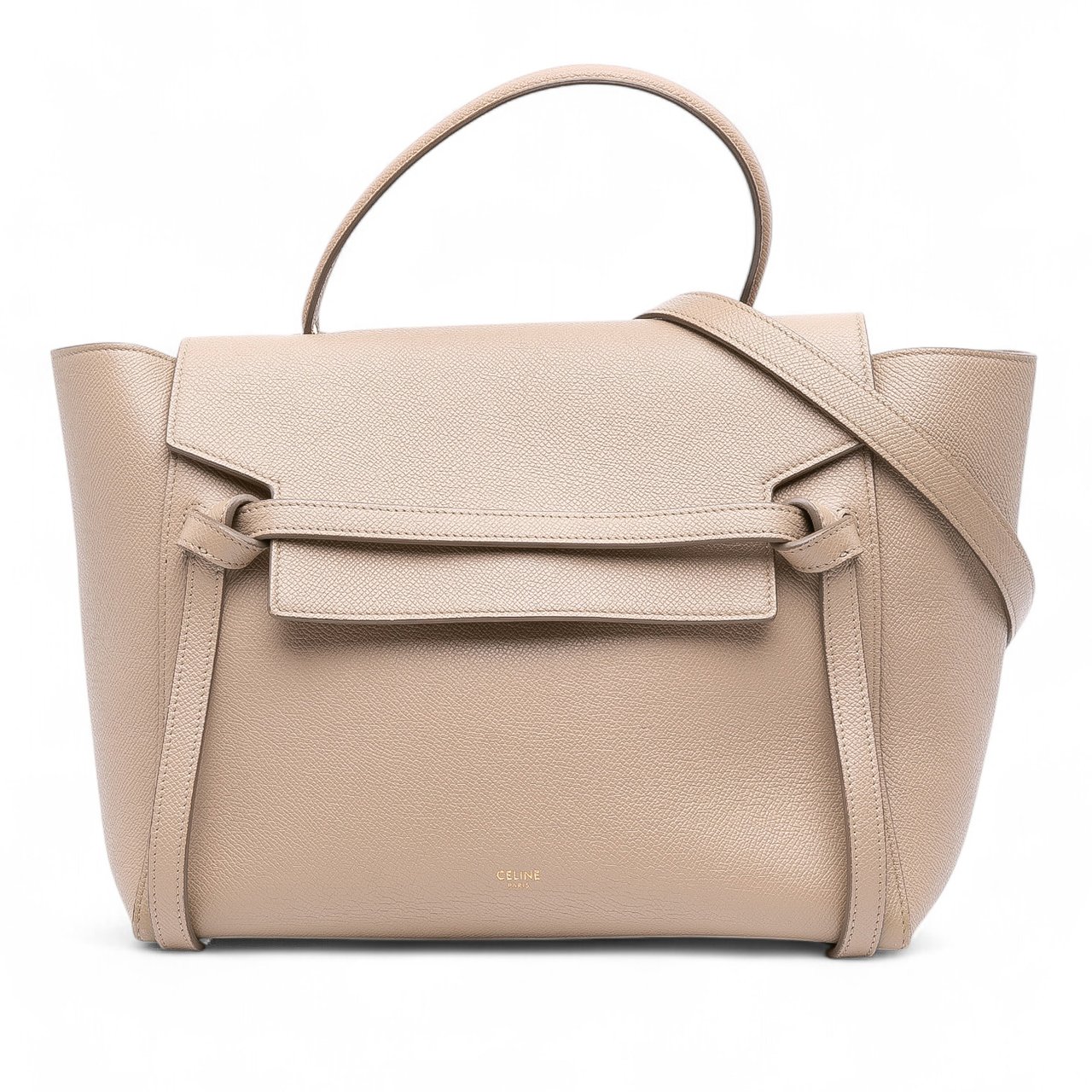 Celine Mini Grained Calfskin Belt Bag Bruin