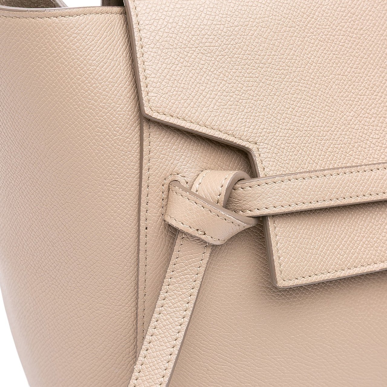Celine Mini Grained Calfskin Belt Bag Bruin