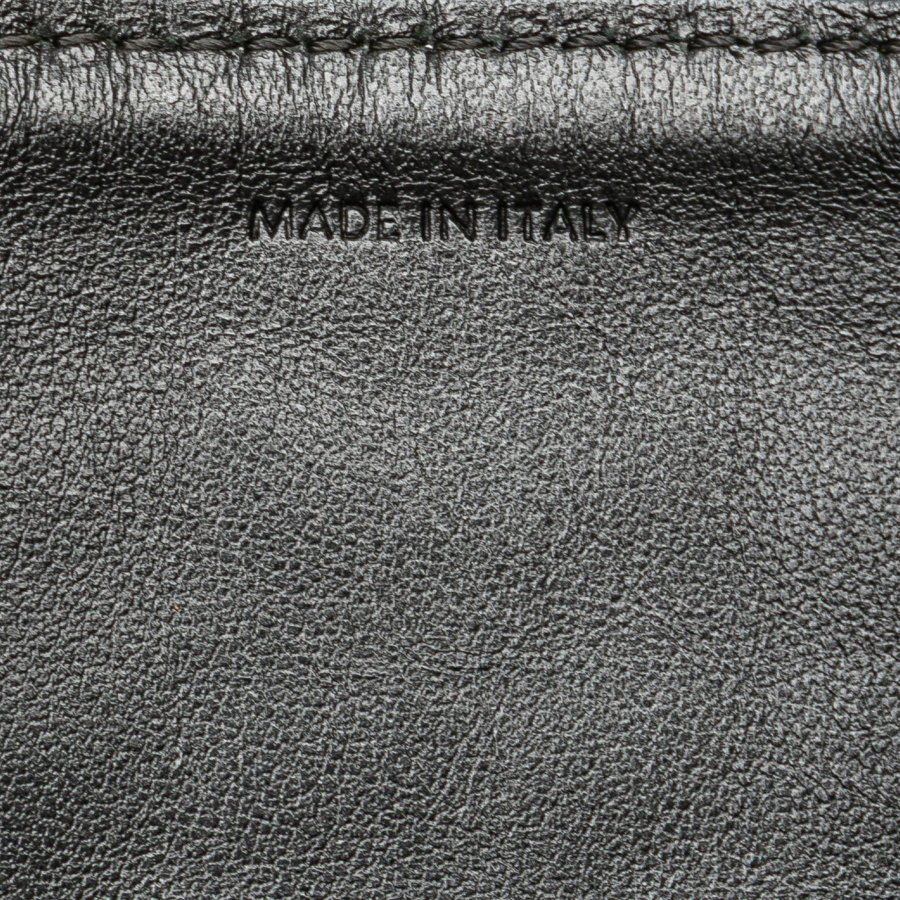 Celine Quilted Metallic Calfskin C Charm Pouch Zilver