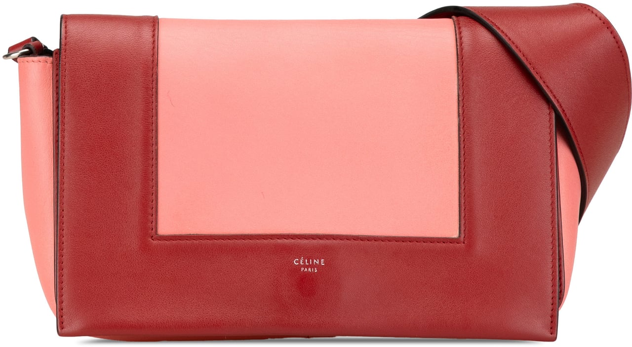 Celine Leather Frame Shoulder Bag Roze