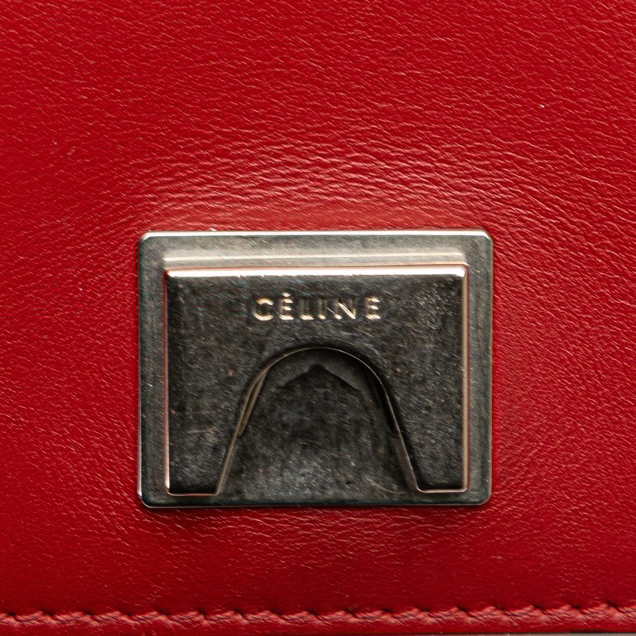 Celine Leather Frame Shoulder Bag Roze