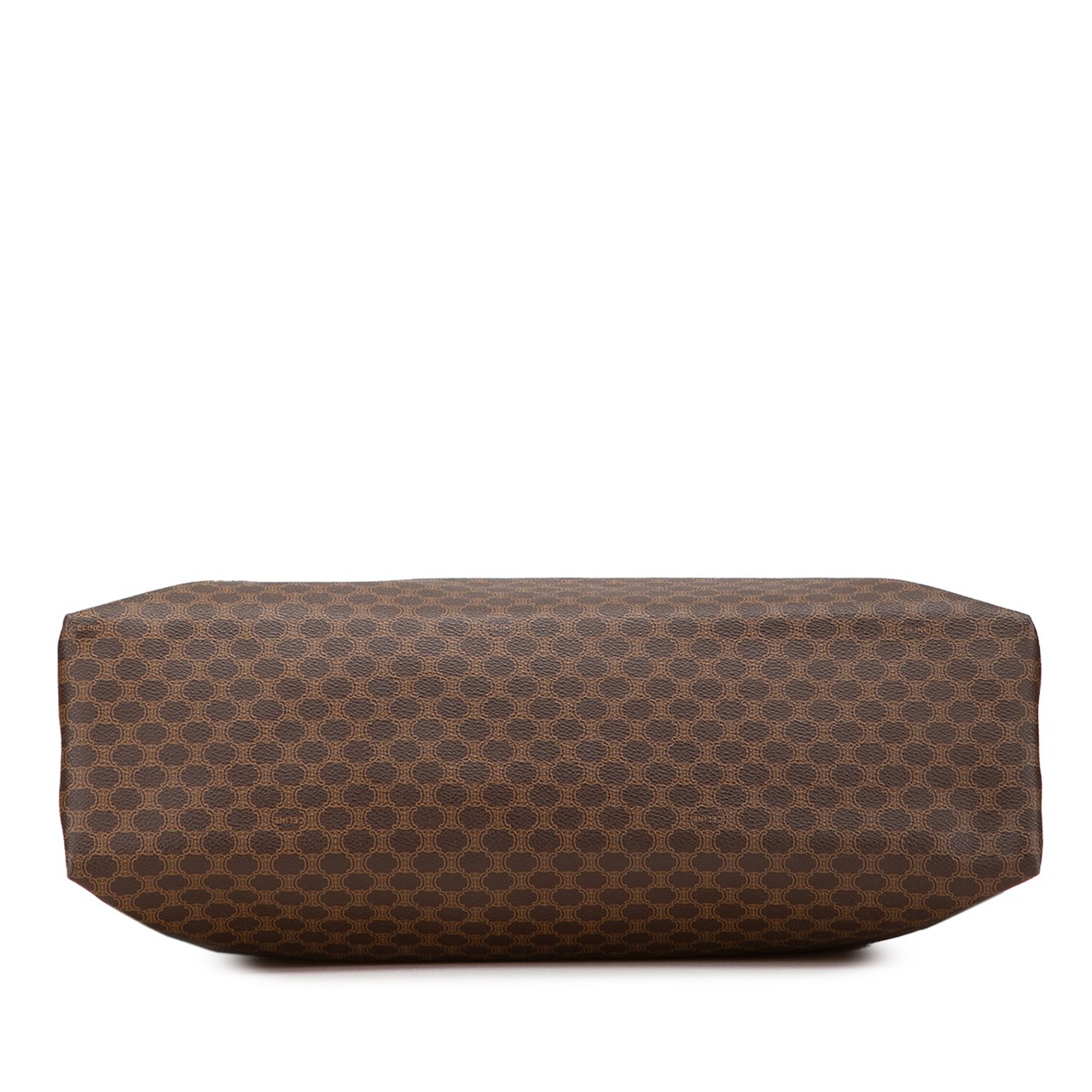 Celine Macadam Coated Canvas Tote Bruin