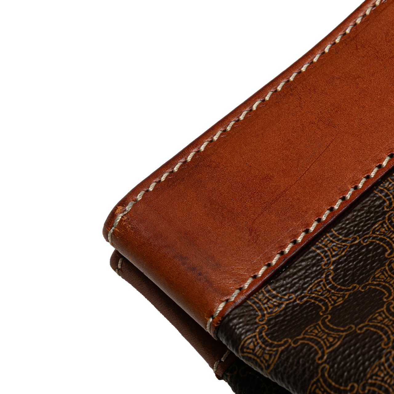 Celine Macadam Coated Canvas Tote Bruin