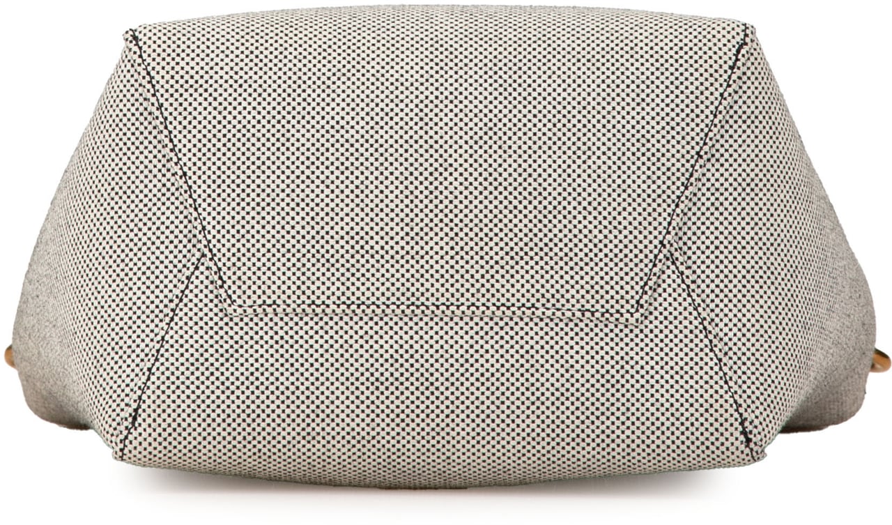 Celine Small Canvas Seau Sangle Bag Wit