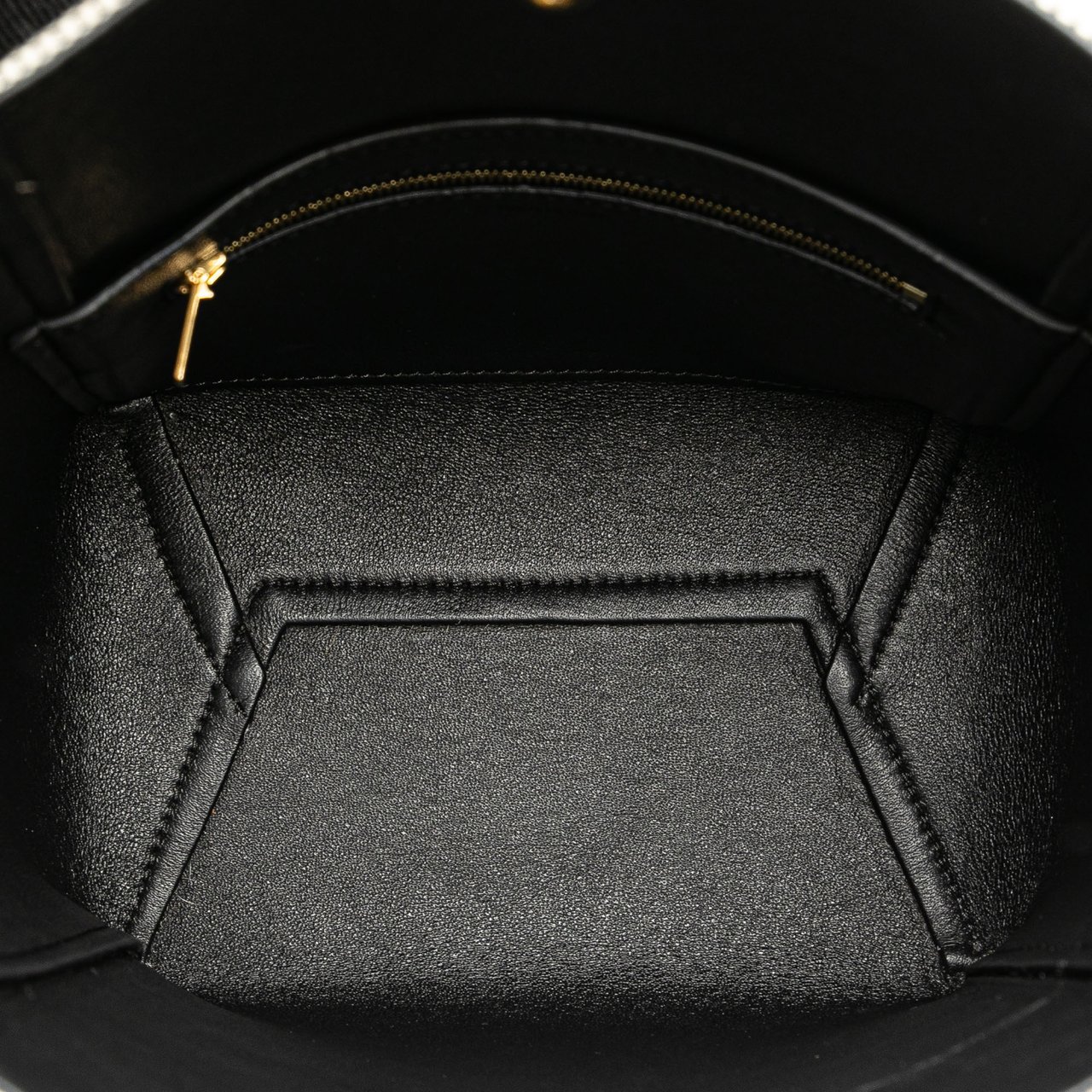 Celine Small Canvas Seau Sangle Bag Wit