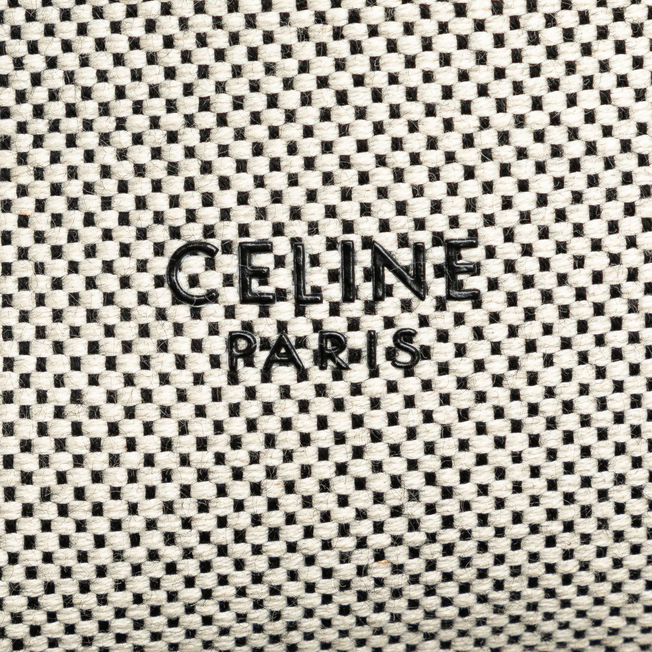 Celine Small Canvas Seau Sangle Bag Wit