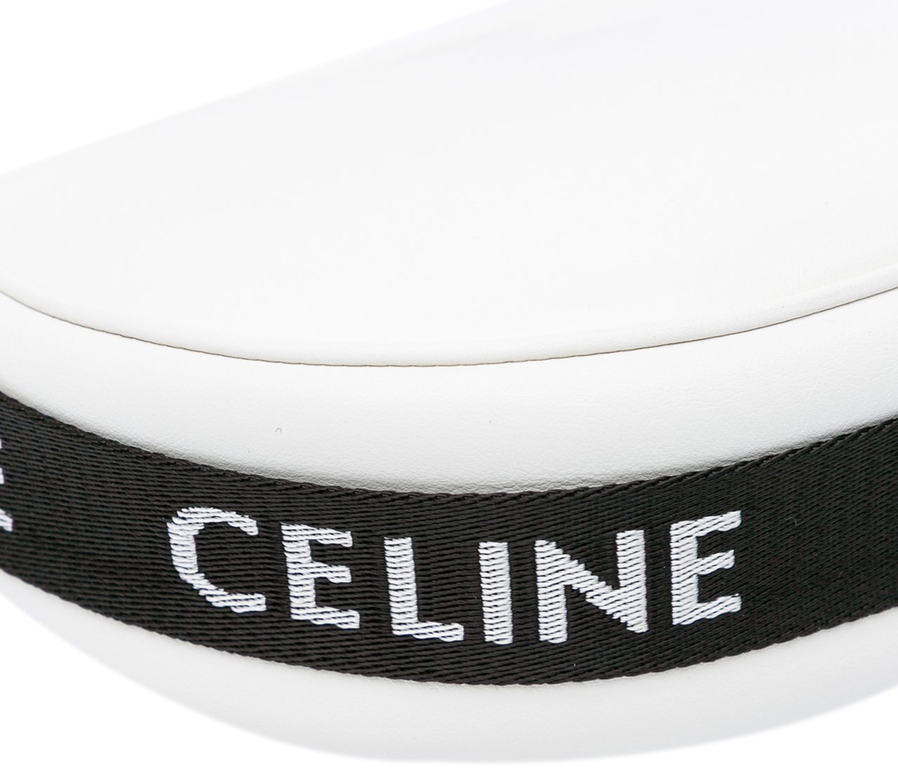 Celine Medium Smooth Calfskin Ava Shoulder Bag with Celine Strap Wit